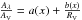 Mathematical equation: \hbox{$\frac{A_{\lambda }}{A_{\rm V}}=a(x)+\frac{b(x)}{R_{\rm V}}$}