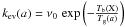 Mathematical equation: \hbox{$k_{\rm ev}(a)=\nu_{0}\,\exp\left(-\frac{T_{\rm b}(\mathrm{X})}{T_{\rm g}(a)}\right)$}