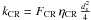 Mathematical equation: \hbox{$k_{\rm CR}=F_{\rm CR}\,\eta_{\rm CR}\,\frac{d_{\rm s}^{2}}{4}$}