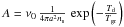 Mathematical equation: \hbox{$A=\nu_{0}\,\frac{1}{4\pi a^{2}n_{\rm s}}\,\exp\left(-\frac{T_{\rm d}}{T_{\rm gr}}\right)$}
