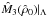 Mathematical equation: \hbox{$\hat M_3(\hat\rho_0)|_\Lambda$}