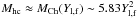 Mathematical equation: \hbox{$M_{\rm hc} \approx M_{\rm Ch}(Y_{\rm l,f}) \sim 5.83 Y_{\rm l,f}^2$}