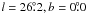 Mathematical equation: \hbox{$l = 26\fdg2, b = 0\fdg0$}