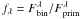 Mathematical equation: \hbox{$f_\lambda={F^\lambda_{\rm bin}}/{F^\lambda_{\rm prim}}$}