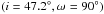 Mathematical equation: \hbox{$(i=47.2^\circ,\omega_\koz=90^\circ)$}