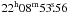 Mathematical equation: \hbox{$22^{\rm h}08^{\rm m}53\fs56$}