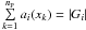 Mathematical equation: \hbox{$\sum\limits_{k=1}^{n_{\rm P}} a_i(x_k)=\vert G_i\vert$}