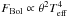 Mathematical equation: \hbox{$F_{\rm{Bol}} \propto \theta^2 T_{\rm{eff}}^4$}