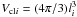 Mathematical equation: \hbox{$\vcli=(4\pi/3)l_i^3$}