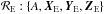 Mathematical equation: \hbox{${\mathcal{R}_{\rm E}: \{ A, \vec{X}_{\rm E}, \vec{Y}_{\rm E}, \vec{Z}_{\rm E} \}}$}
