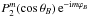 Mathematical equation: \hbox{${P_2^m(\cos\theta_B) \, {\rm e}^{- {\rm i} m \varphi_B}}$}