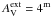 Mathematical equation: \hbox{$A_{\rm V}^{\rm ext}=4^{\rm m}$}