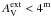 Mathematical equation: \hbox{$A_{\rm V}^{\rm ext}<4^{\rm m}$}