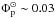 Mathematical equation: \hbox{$\Phi_\mathrm{p}^\odot\sim 0.03$}