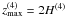 Mathematical equation: \hbox{$z_\mathrm{max}^{(4)} = 2 H^{(4)}$}