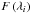 \hbox{$F \left( \lambda_i \right)$}
