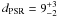 Mathematical equation: \hbox{$d _{\rm PSR} =9^{+3}_{-2}$}
