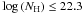 Mathematical equation: \hbox{$\log \left( N_{\rm H} \right) \le 22.3$}