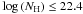 Mathematical equation: \hbox{$\log \left( N_{\rm H} \right) \le 22.4$}