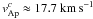 Mathematical equation: \hbox{$v_{\rm Ap}^c\approx 17.7~\rm km\, s^{-1}$}