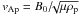 Mathematical equation: \hbox{$v_{\rm Ap}=B_0/\!\!\sqrt{\mu \rho_{\rm p}}$}