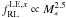 Mathematical equation: \hbox{$f^{{\rm LE},x}_{\rm RL} \propto M^{2.5}_*$}
