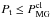 Mathematical equation: \hbox{$P_{\rm t} \leq P^{\rm cl}_{\rm MG}$}