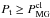 Mathematical equation: \hbox{$P_{\rm t} \geq P^{\rm cl}_{\rm MG}$}