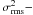 Mathematical equation: \hbox{$\sigma^2_{\rm rms}-$}