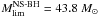 Mathematical equation: \hbox{$M_\text{lim}^\text{He} = 0.6~M_{\odot}$}