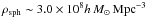 Mathematical equation: \hbox{$\rho{}_{\rm sph}\sim{}3.0\times{}10^8h\,{}{M}_\odot{}\,{}{\rm Mpc}^{-3}$}