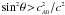 Mathematical equation: \hbox{$\sin^{\scriptscriptstyle{2}}\! \theta \! > \! c_{\scriptscriptstyle{A0}}^{\scriptscriptstyle{2}}/c^{\scriptscriptstyle{2}}$}