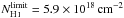 Mathematical equation: \hbox{$N^{\rm limit}_\ion{H}{i}=5.9\times10^{18}\,{\rm cm}^{-2}$}