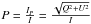 Mathematical equation: \hbox{$P = \frac{I_{P}}{I} = \frac{\sqrt{Q^2 + U^2}}{I}$}