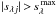 Mathematical equation: \hbox{$|s_{{\lambda}{j}}|{\,>\,}s^{\,\rm max}_{\lambda}$}