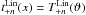Mathematical equation: \hbox{$t_{+n}^\mathrm{Lin} (x)=T_{+n}^\mathrm{Lin}(\vartheta)$}