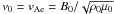 Mathematical equation: \hbox{$v_0 = v_{\rm Ae} =B_0/\sqrt{\rho_0\mu_0}$}