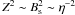 Mathematical equation: \hbox{$Z^2 \sim B_{\rm s}^2 \sim \eta^{-2}$}