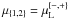 Mathematical equation: \hbox{$\mu_{\{1,2\}}=\mu_{\rm{L}}^{\{-,+\}}$}