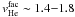 Mathematical equation: \hbox{$v_{\rm He}^{\rm fac} \sim 1.4{-}1.8$}
