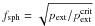 Mathematical equation: \hbox{$f_{\rm sph} = \sqrt{p_{\rm ext}/p_{\rm ext}^{\rm crit}}$}