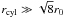 Mathematical equation: \hbox{$r_{\rm cyl} \gg \sqrt{8} r_0$}