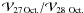 Mathematical equation: \hbox{$\mathcal{V}_{\rm 27\,Oct.}/\mathcal{V}_{\rm 28~Oct.}$}