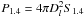 Mathematical equation: \hbox{$P_{1.4} = 4\pi D_l^2S_{1.4}$}