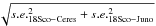\hbox{$\sqrt{s.e.^2_{\rm 18 Sco - Ceres} + s.e.^2_{\rm 18 Sco - Juno} }$}