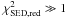 Mathematical equation: \hbox{$\chi_{\rm{SED,red}}^2\gg1$}