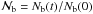 Mathematical equation: \hbox{$\Nbinnorm = \Nbin(t) / \Nbin(0)$}