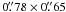Mathematical equation: \hbox{$0\farcs78\times0\farcs65$}