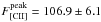 \hbox{$F^{\rm peak}_{\rm [CII]}=106.9\pm 6.1$}
