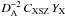 \hbox{$D_{\rm A}^{-2}\,C_{\rm XSZ}\,\YX$}